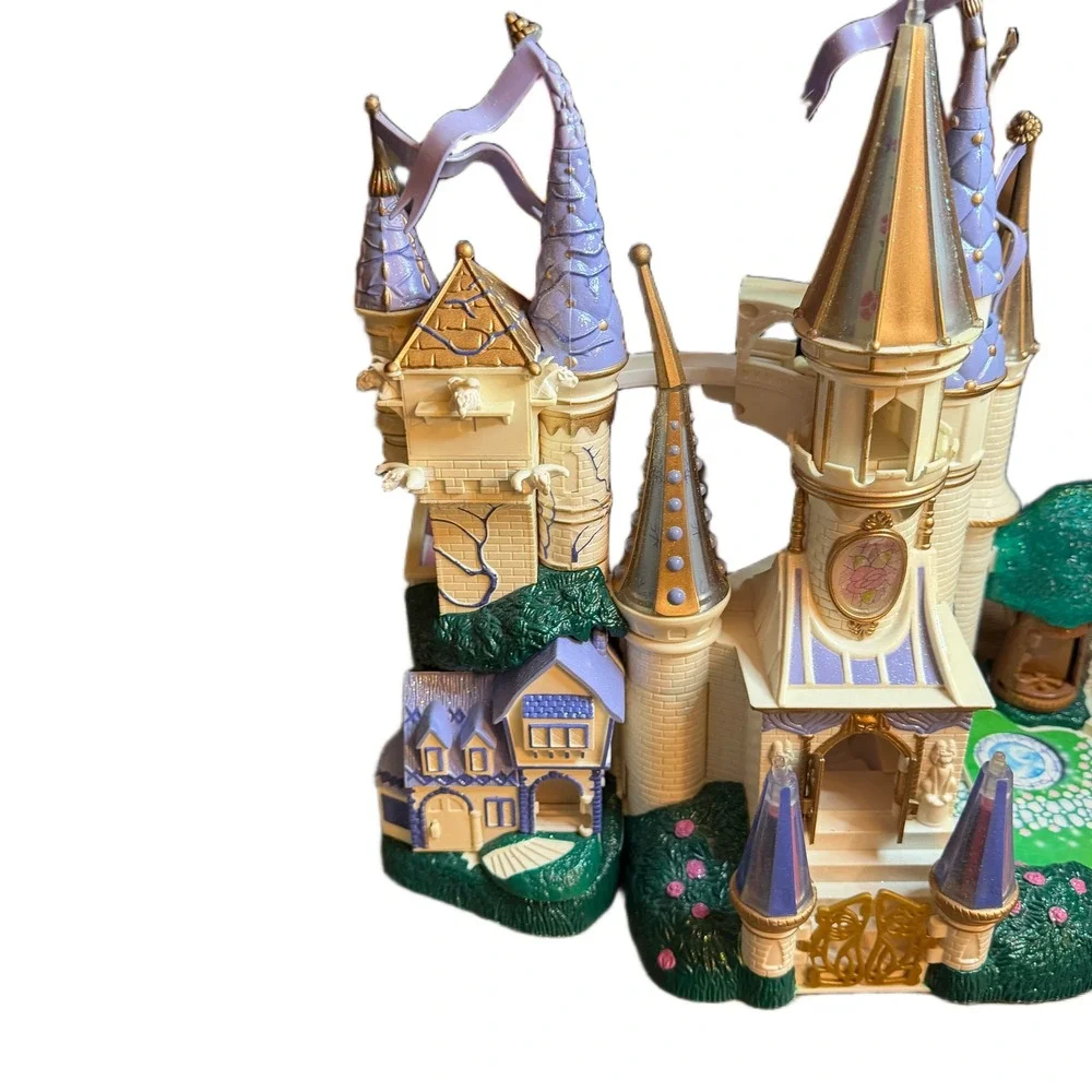 Trendmasters Disney Beauty & the Beast Castle Playset Purple Gold Vintage 1997